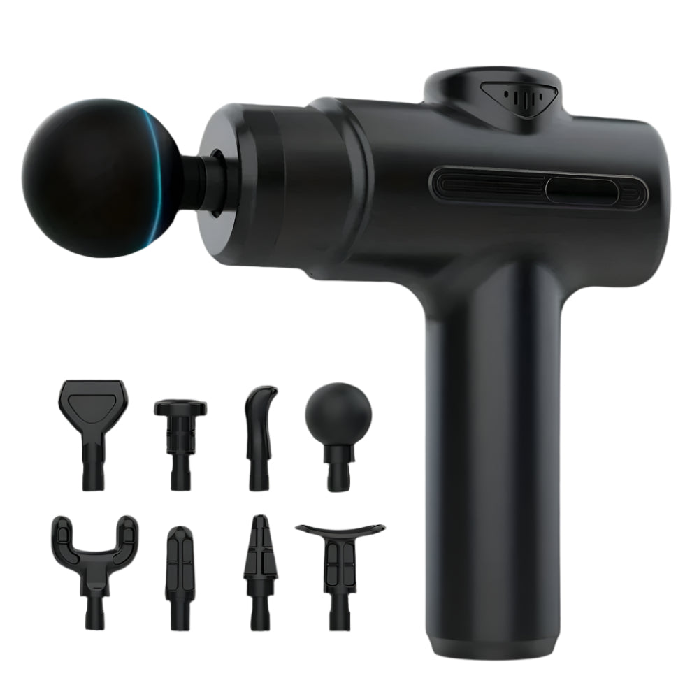 Massage Gun Deep Tissue Percussion Massager, Handheld, with 8 Massage Heads